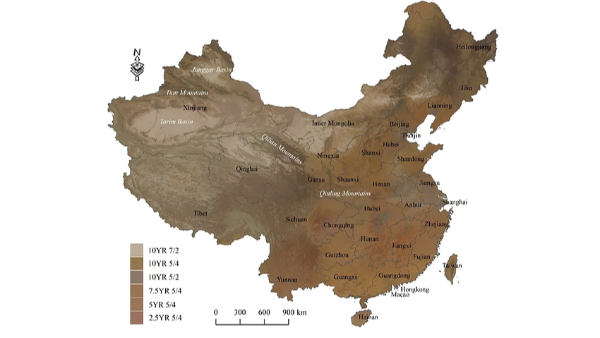 中国第一幅高精度土壤颜色地图出炉，研究员是这样了解土壤成分的